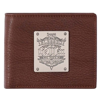 Blessed Is The Man Leather Wallet