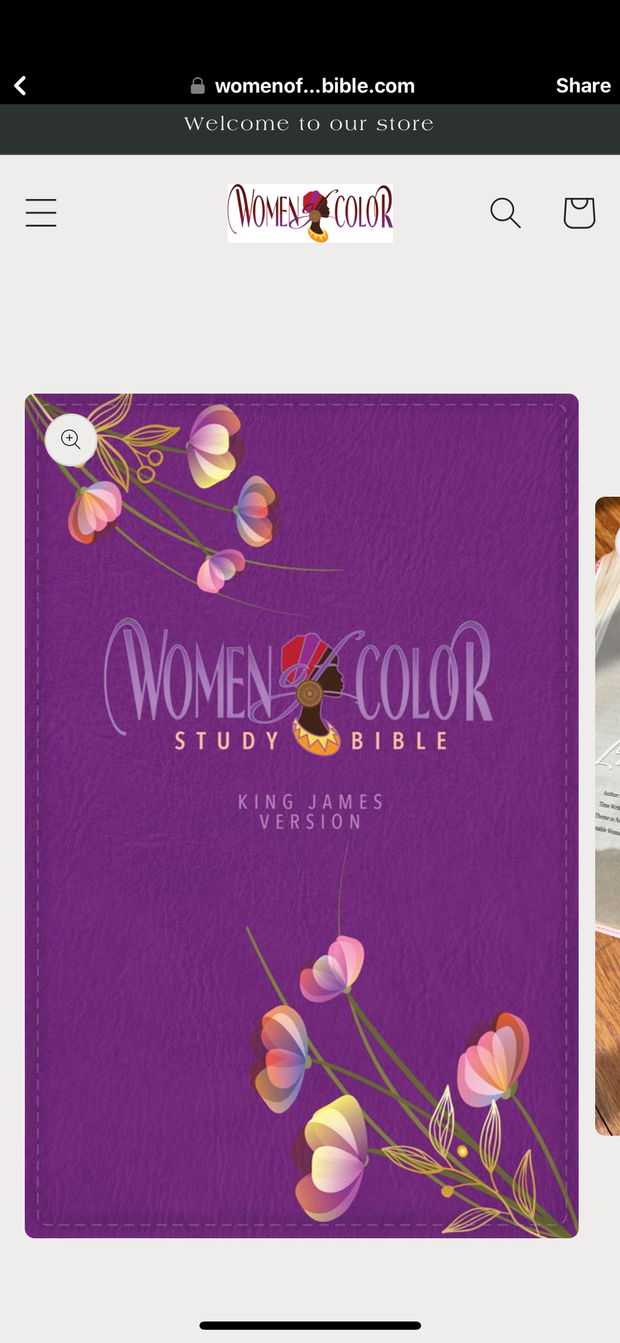 KJV Women of Color Study Bible--hardcover (thumb indexed)