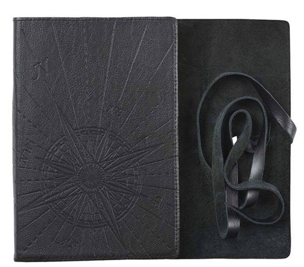 Commit to the Lord Journal, Genuine Leather, black with Wrap Closure