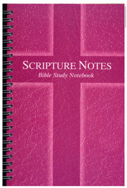 Scripture Notes Bible Study Notebook - Pink