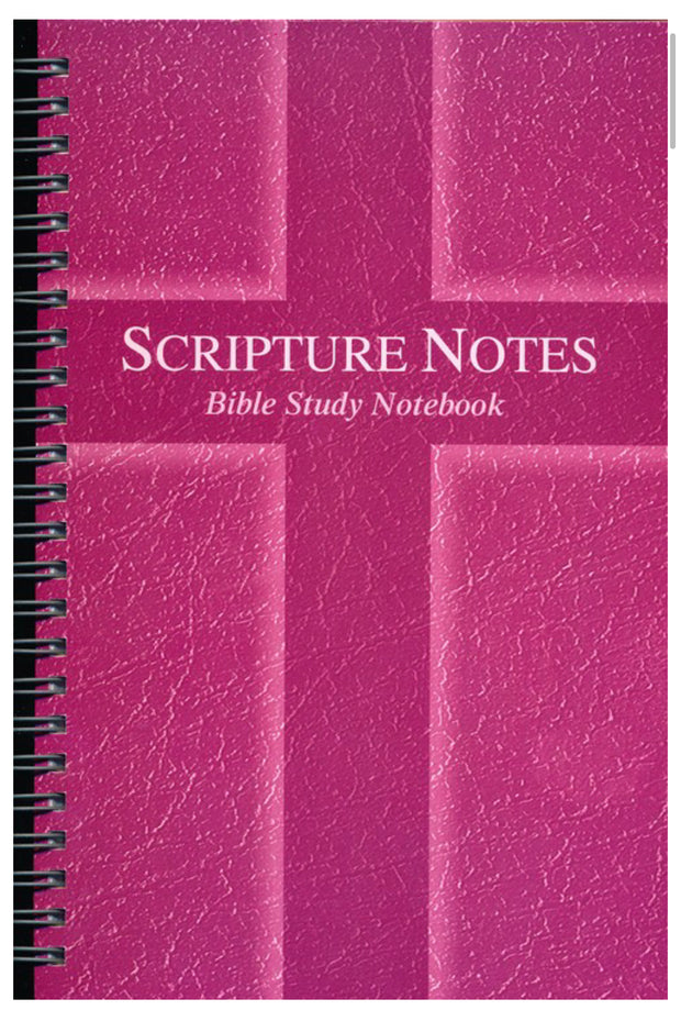 Scripture Notes Bible Study Notebook - Pink