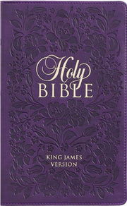 KJV Giant Print Bible- Leather Purple