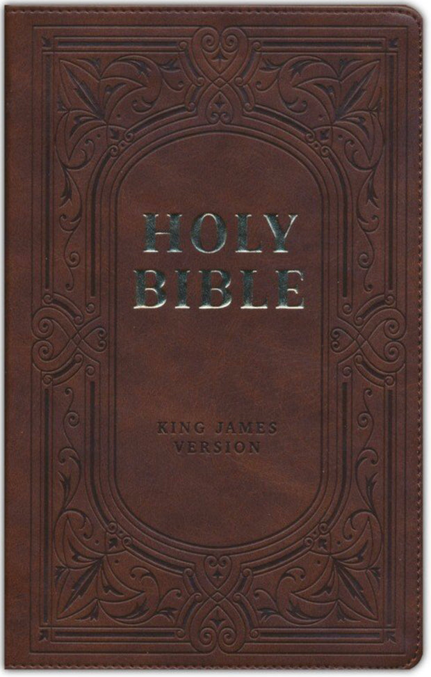 KJV Giant Print Bible-Leather Brown