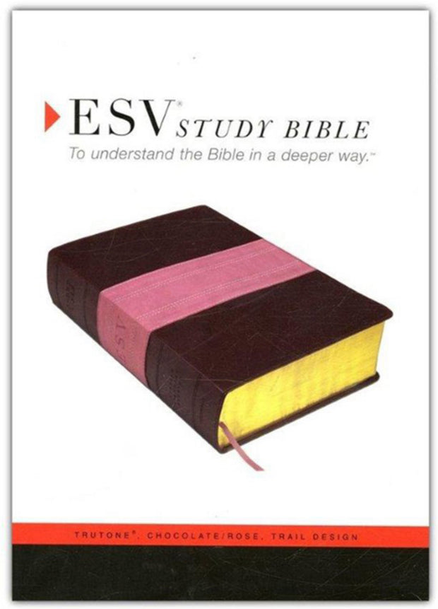 ESV Study Bible TruTone Chocolate/Rose