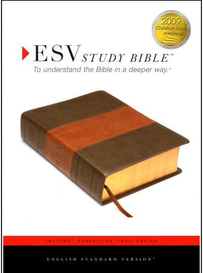 ESV Study Bible, TruTone Forest/Tan Trail Design