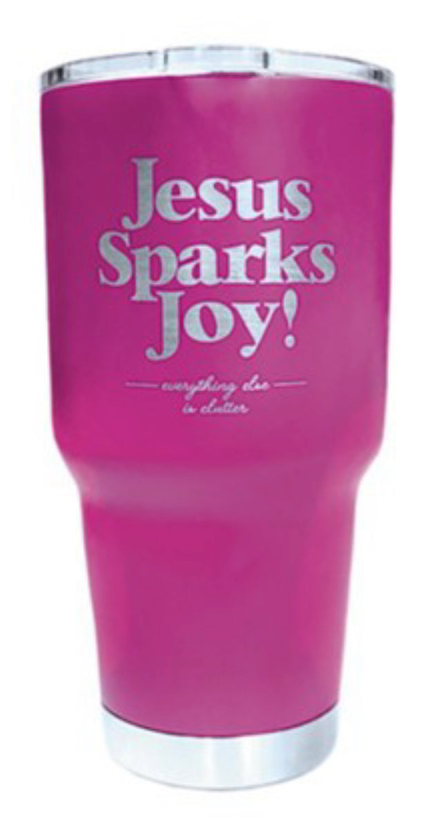 Jesus Sparks Joy Stainless Steel Tumbler