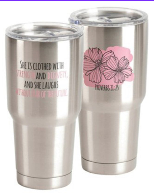 She is Clothed Stainless Steel Mug