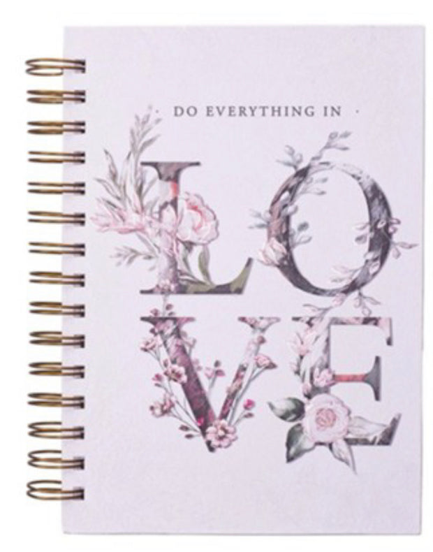 Do Everything in Love Spiral Journal