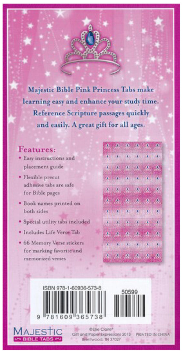 Majestic Pink Princess Bible Tabs