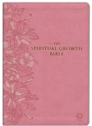 The NLT Spiritual Growth Bible Pink Faux Leather