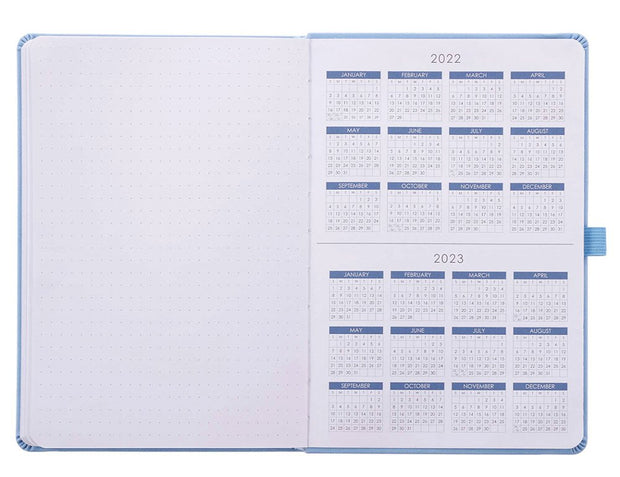 Faux Leather Undated Strauss Planner, Blue