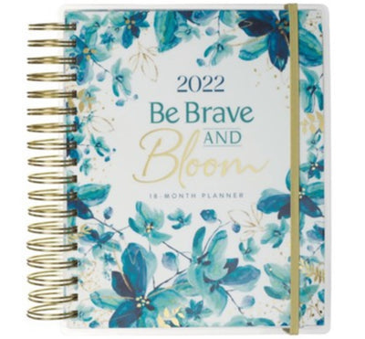 Be Brave And Bloom 2022 Wirebound 18-Month Planner