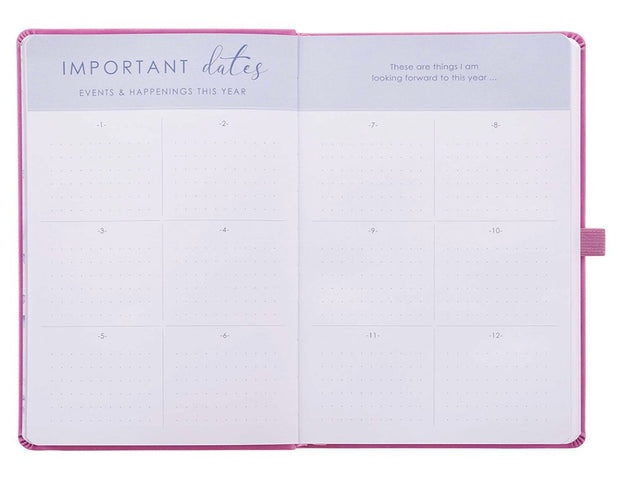 Faux Leather Undated Strauss Planner, Pink