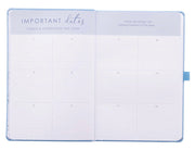 Faux Leather Undated Strauss Planner, Blue