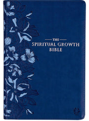 Copy of The NLT Spiritual Growth Bible Navy Faux Leather