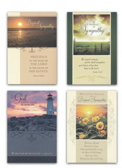 In His Comfort Sympathy Cards (KJV)