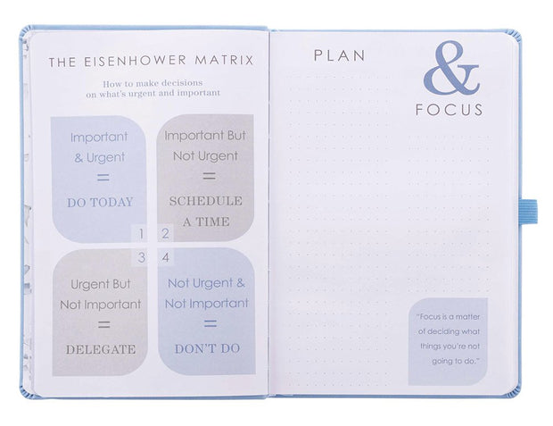 Faux Leather Undated Strauss Planner, Blue