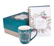 Faith Journal and Mug Gift Box