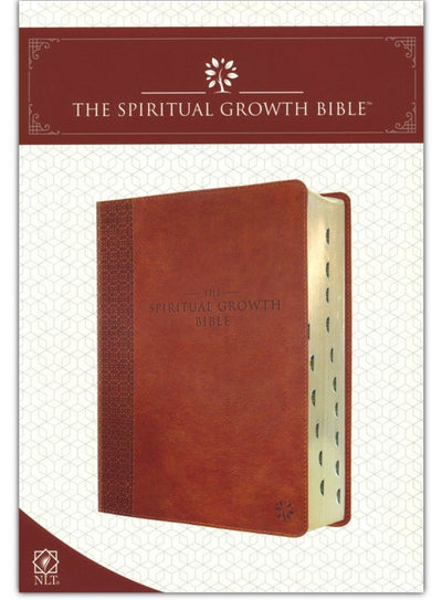 The NLT Spiritual Growth Bible Tan Faux Leather