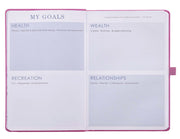 Faux Leather Undated Strauss Planner, Pink