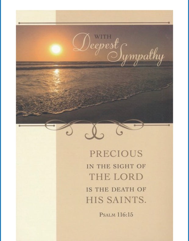 In His Comfort Sympathy Cards (KJV)