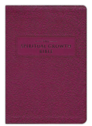 The NLT Spiritual Growth Bible Berry Faux Leathe