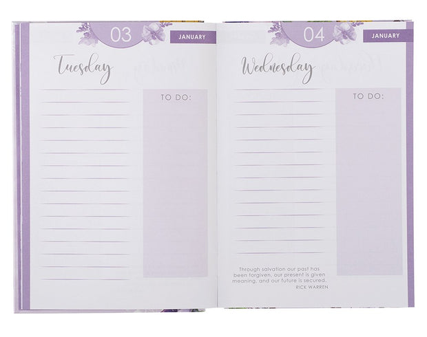 2023 HARDCOVER 12-MONTH PLANNER, ASK SEEK KNOCK