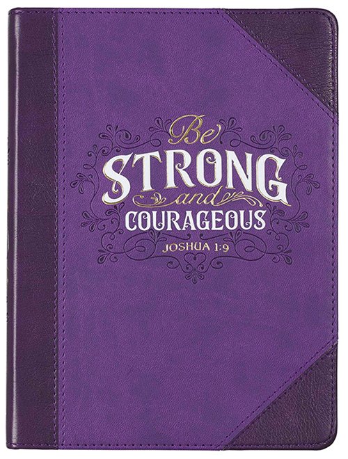 BE STRONG AND COURAGEOUS CLASSIC JOURNAL, PURPLE