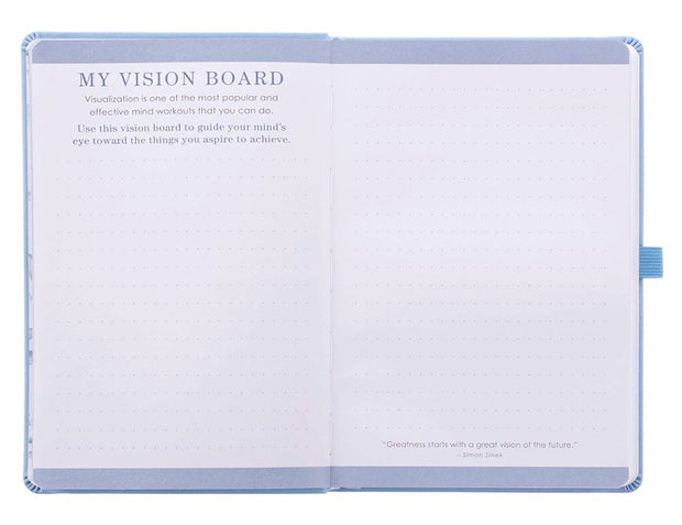 Faux Leather Undated Strauss Planner, Blue