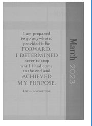 Be Strong And Courageous, 2023 Executive Zippered Planner