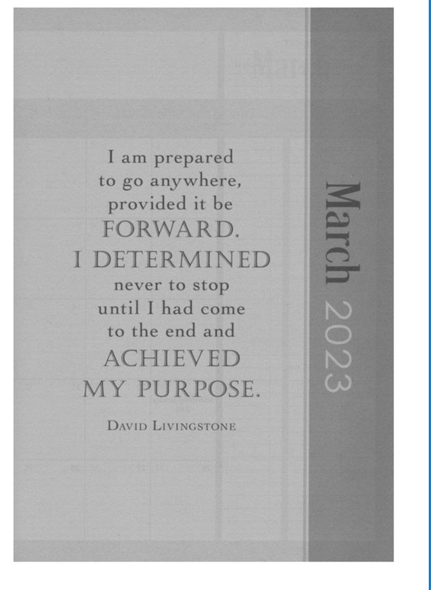 Be Strong And Courageous, 2023 Executive Zippered Planner