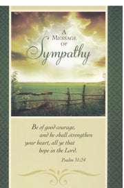 In His Comfort Sympathy Cards (KJV)