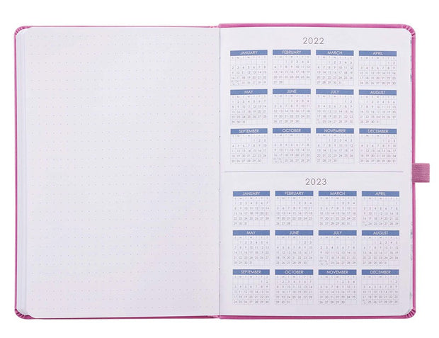 Faux Leather Undated Strauss Planner, Pink